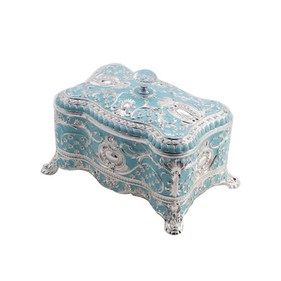 Enamel Crystal Jewelery Box