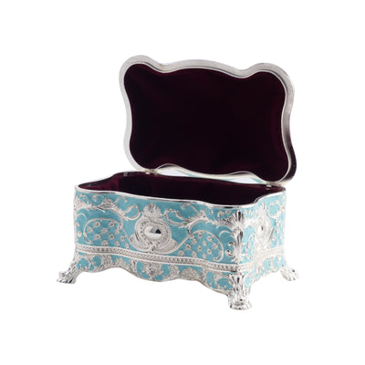 Enamel Crystal Jewelery Box