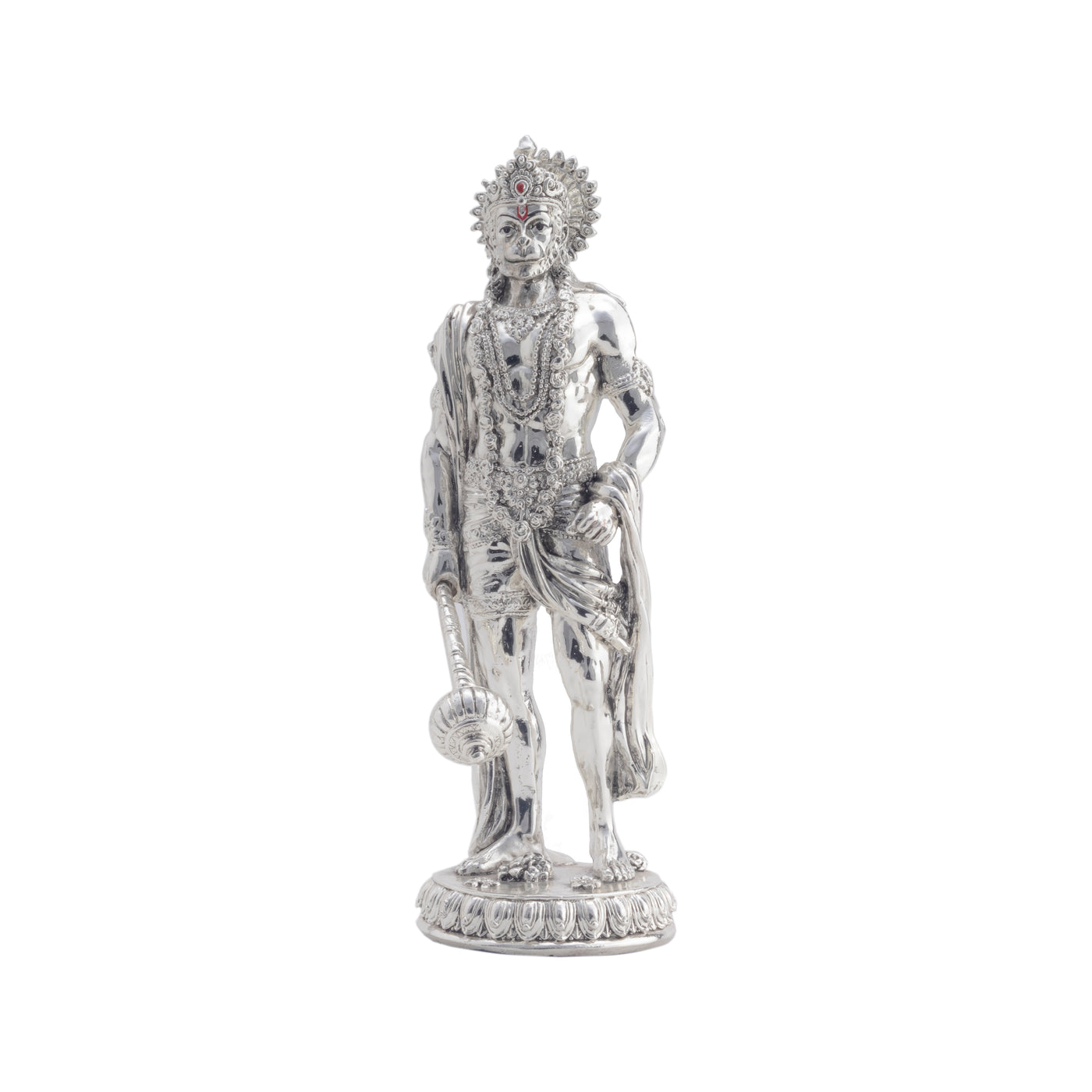 Silver Plated Standing Hanumanji