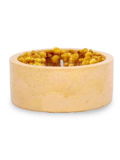 Yellow Soya Wax Candle in Bowl
