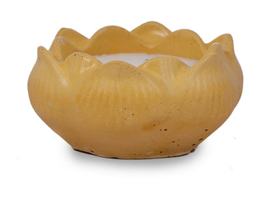 Thing Fragrance Soya Wax Candle in Yellow Bowl