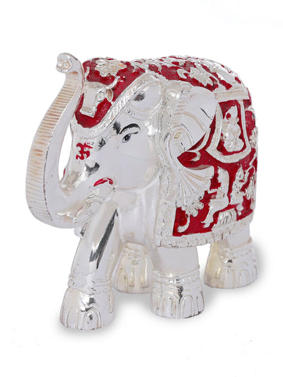 Silver Plated Resin Elephant