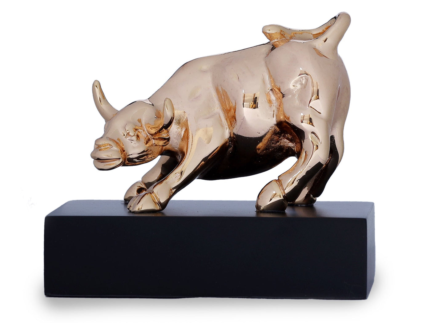 Gold Plated Resin Bull